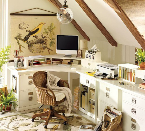 45 Charming Vintage Home Offices - DigsDigs
